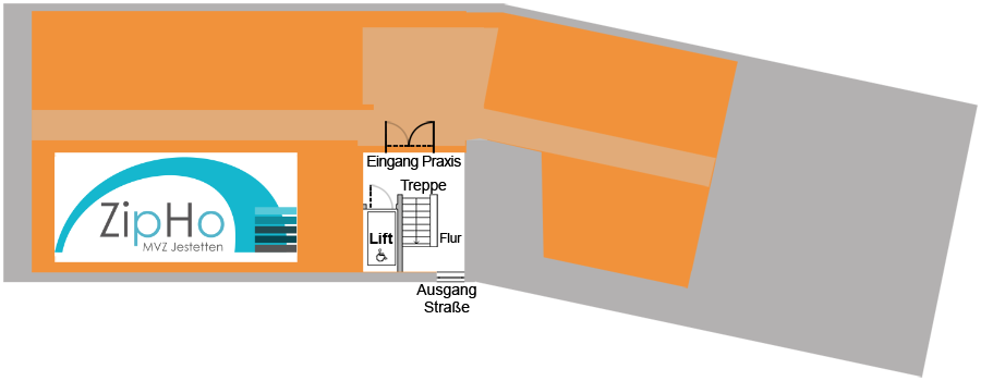 Gebäudeplan EG (Ausgang)